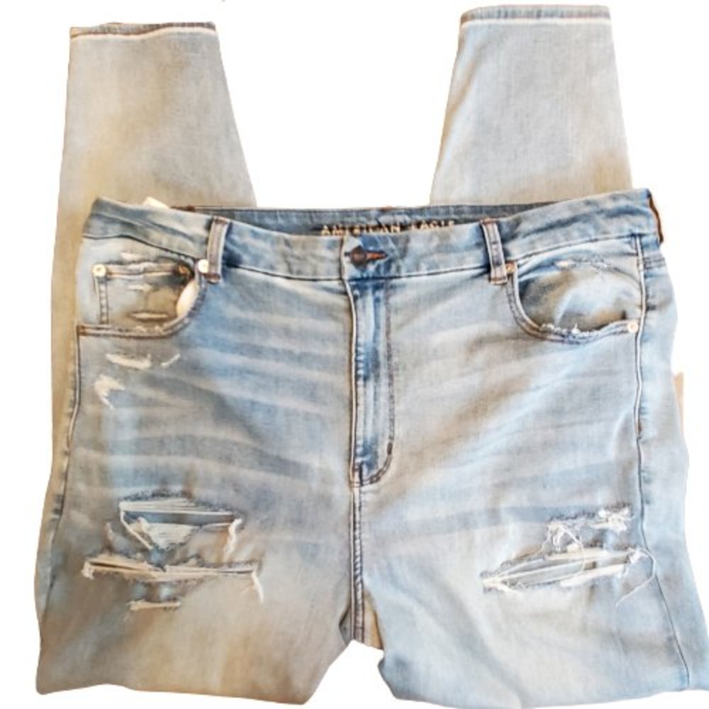 American Eagle Curvy Super High Rise Jeggings Jeans Next Level Stretch Size 22